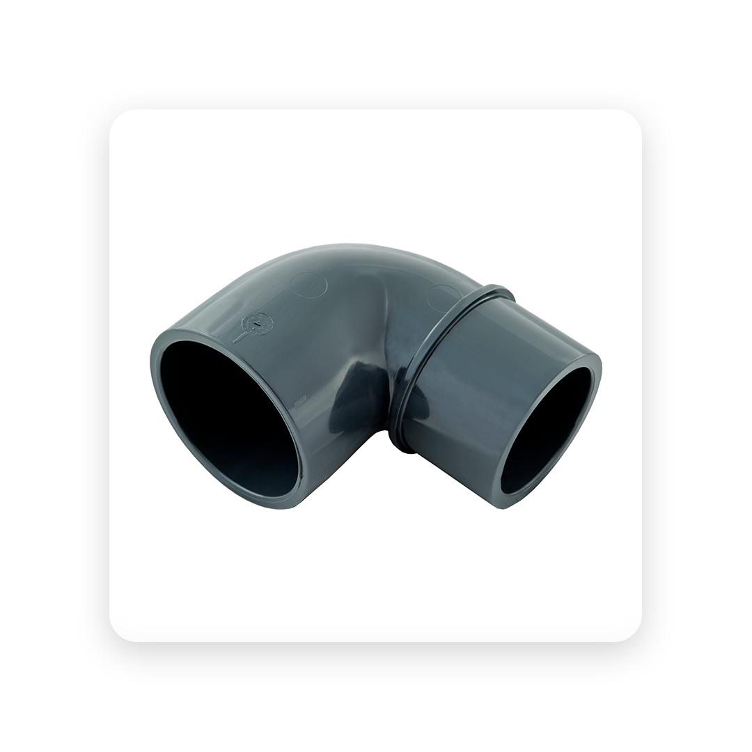 90° Reducing Elbow MF PVC Pressure Ø 50x50/40