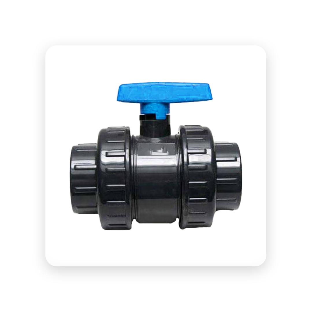 Solvent socket ball valve PN 16- 50mm PLASSON