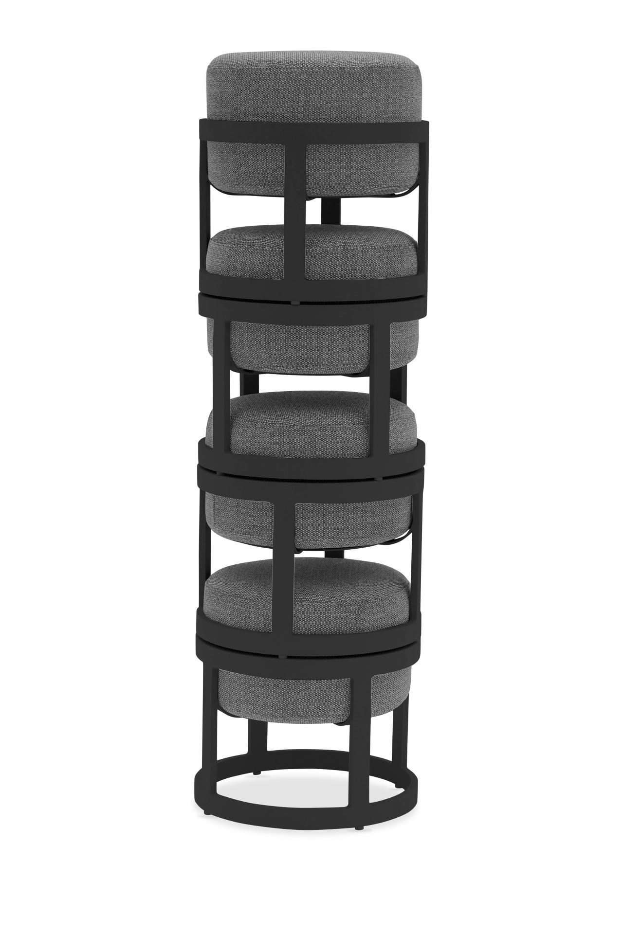 STAY COMPACT SET OF 5 dark grey/charcoal frame