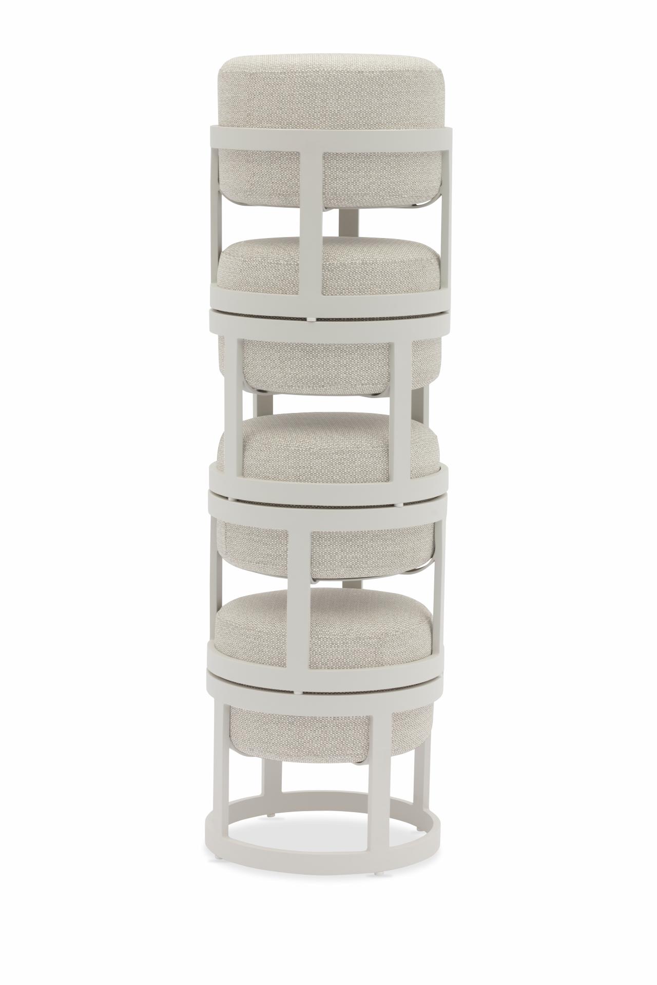 STAY COMPACT SET OF 5 stone/white frame