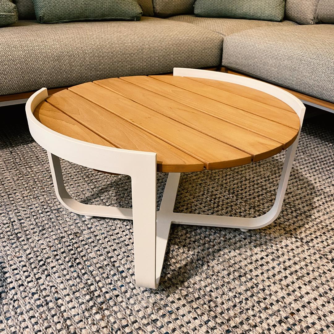 STAY NATURAL coffee table white/teak