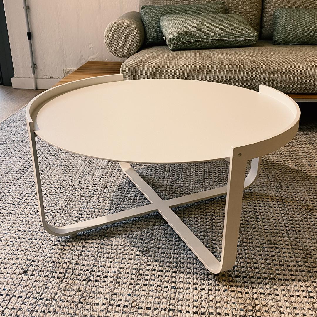 STAY NATURAL coffee table white/aluminium