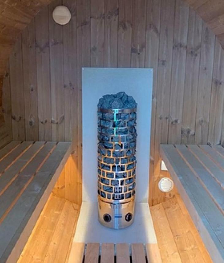 Poêle électrique pour sauna en tonneau