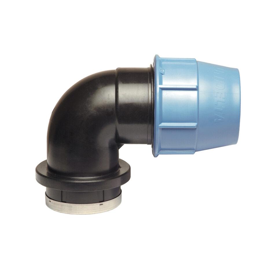 90° Female Elbow - PE compression fitting Ø 50x1