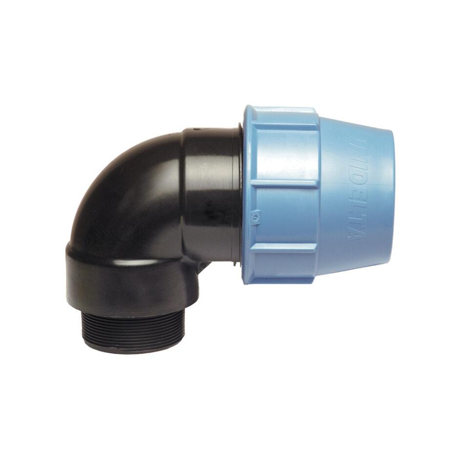 90° Male Elbow - PE compression fitting Ø 50x1