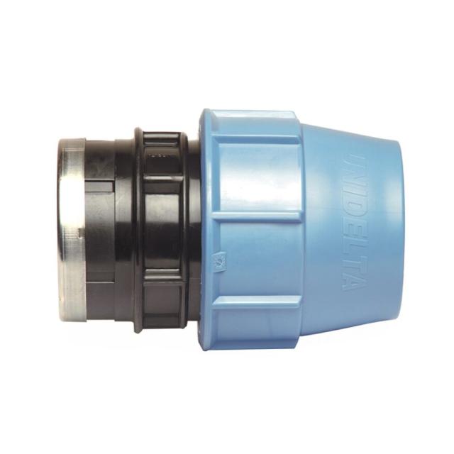 Female coupling - PE compression fitting Ø 50x1