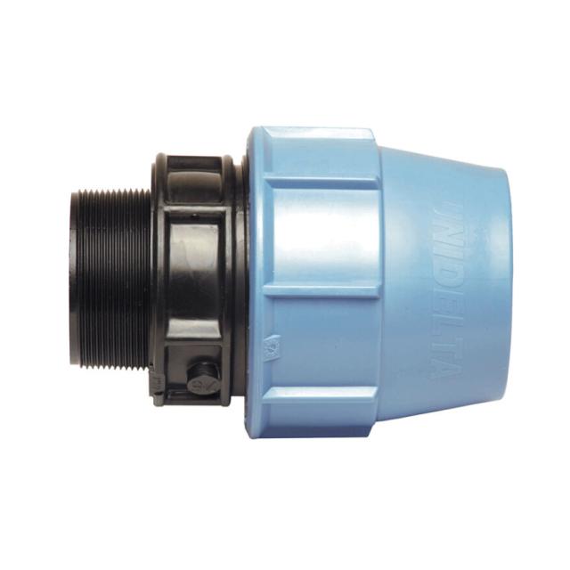 Male coupling - PE compression fitting Ø 50x1