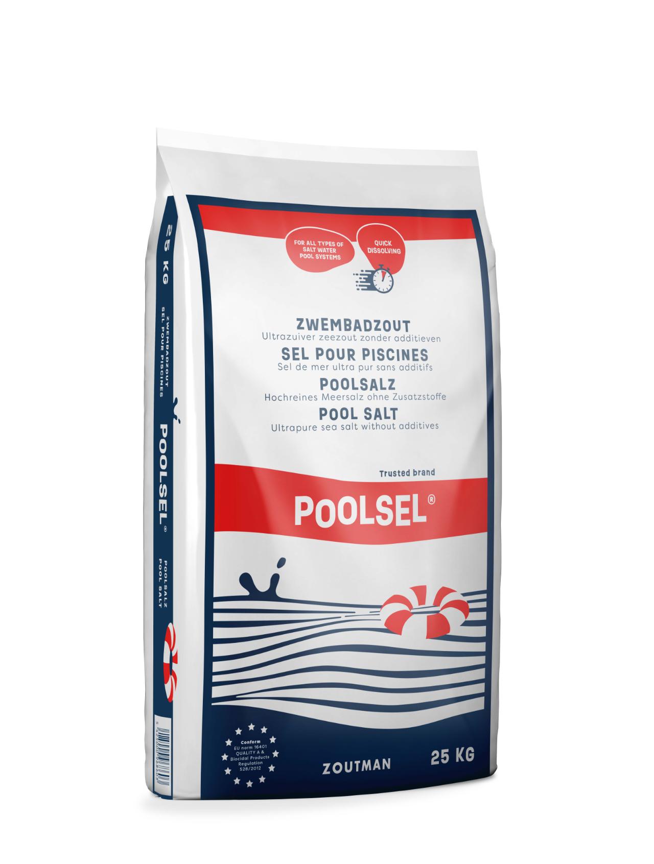 Poolsel 25kg (40 zakken/pallet)