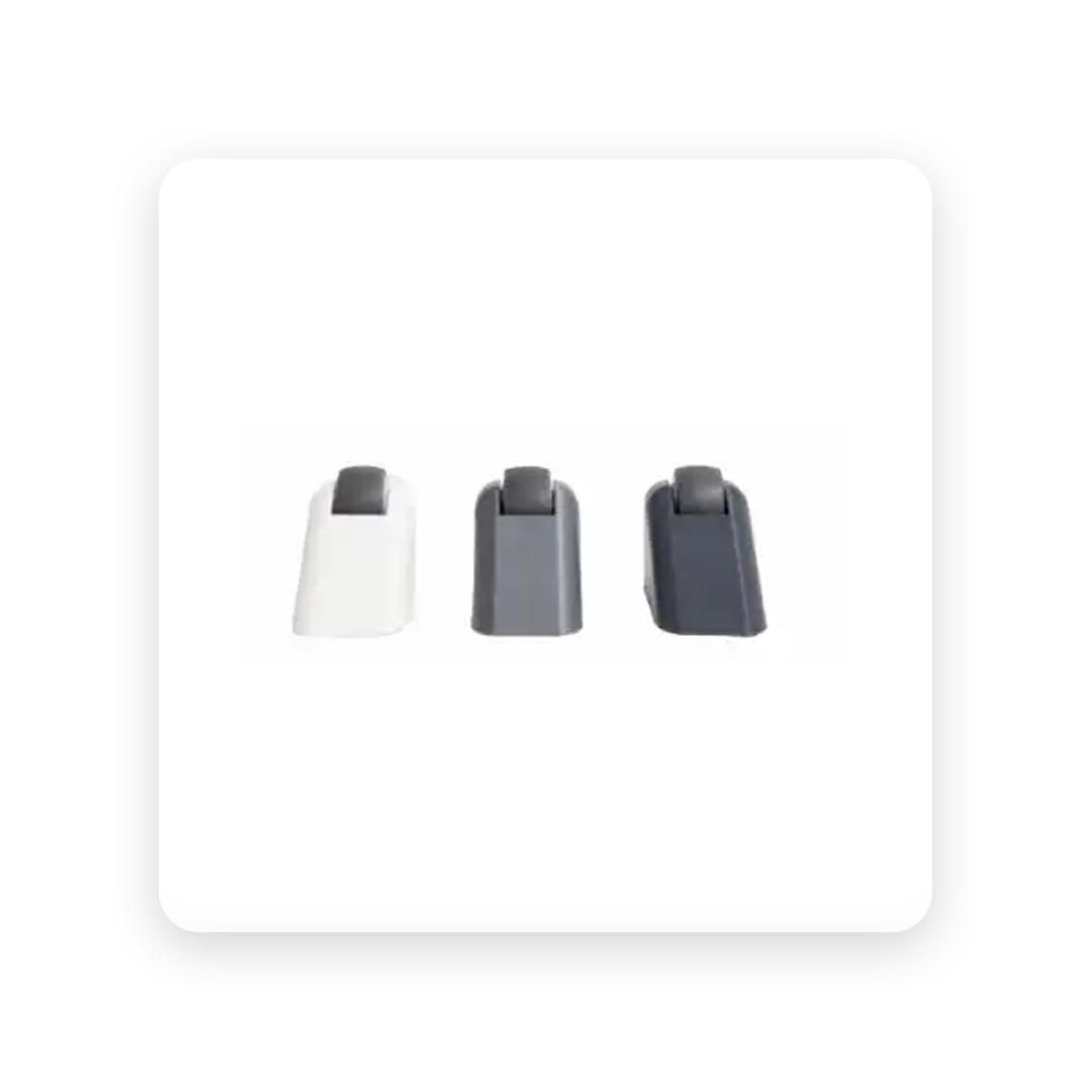 Set de guides volet blanc (2 pièces)