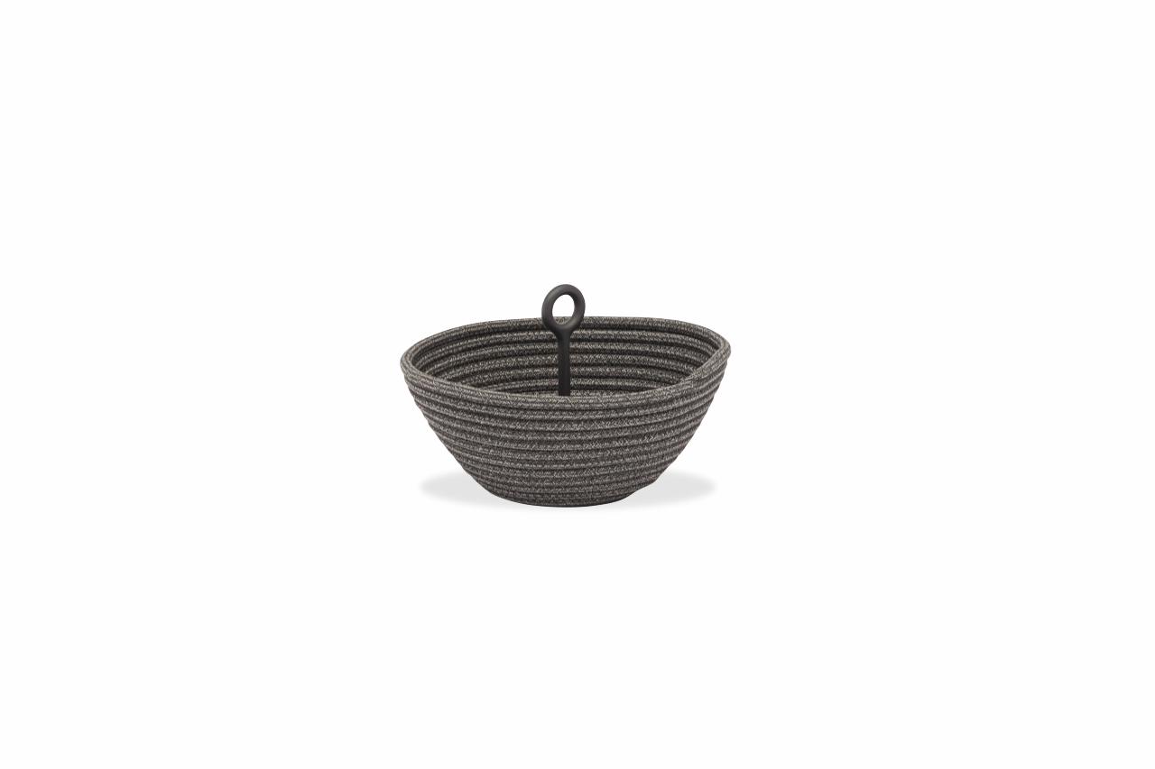 STAY BRAID BOWL ALU LARGE - Charcoal