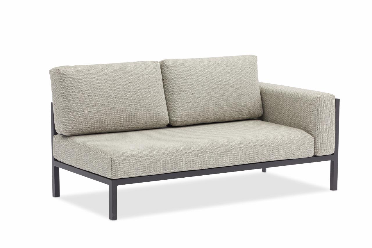 STAY MINIMALISTIC double lounge left Charcoal/light grey