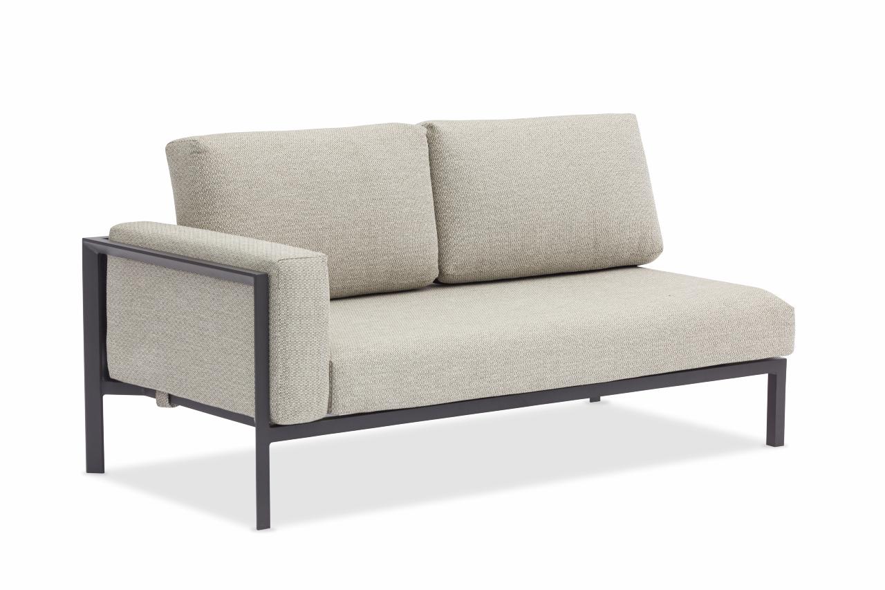 STAY MINIMALISTIC double lounge right Charcoal/light grey