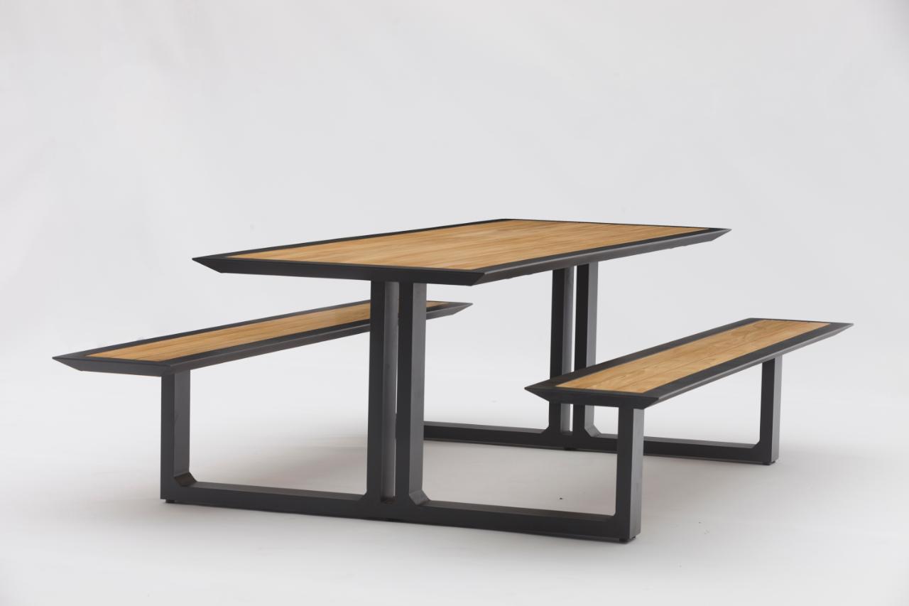STAY NATURAL PICNIC TABLE Charcoal/teak